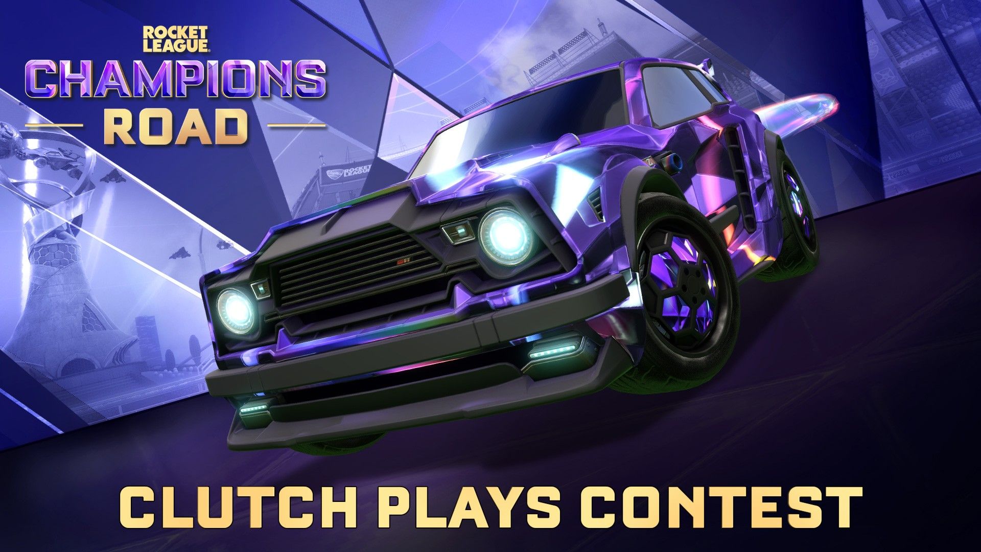 Arte del concurso Champions Road Clutch Plays de Rocket League