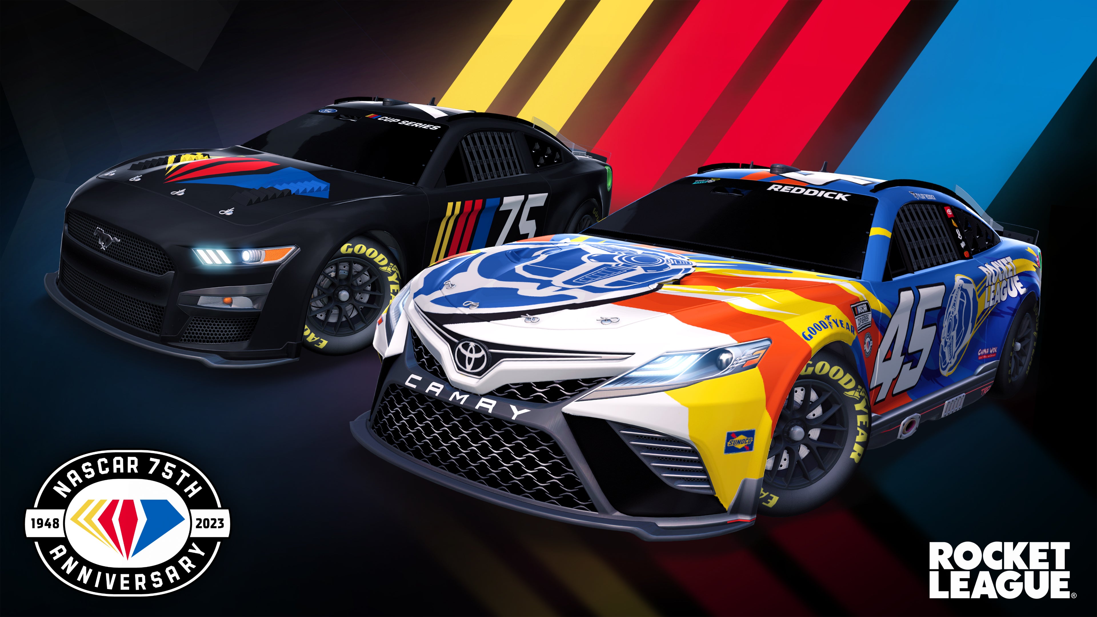 Race with NASCARs 75th Anniversary and IRL Rocket League Car Rocket League®