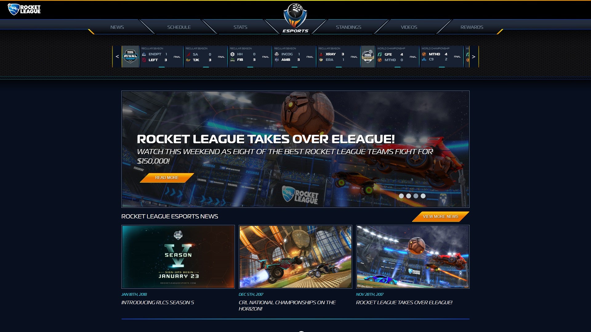 Our New Rocket League Esports Website is Here! Image