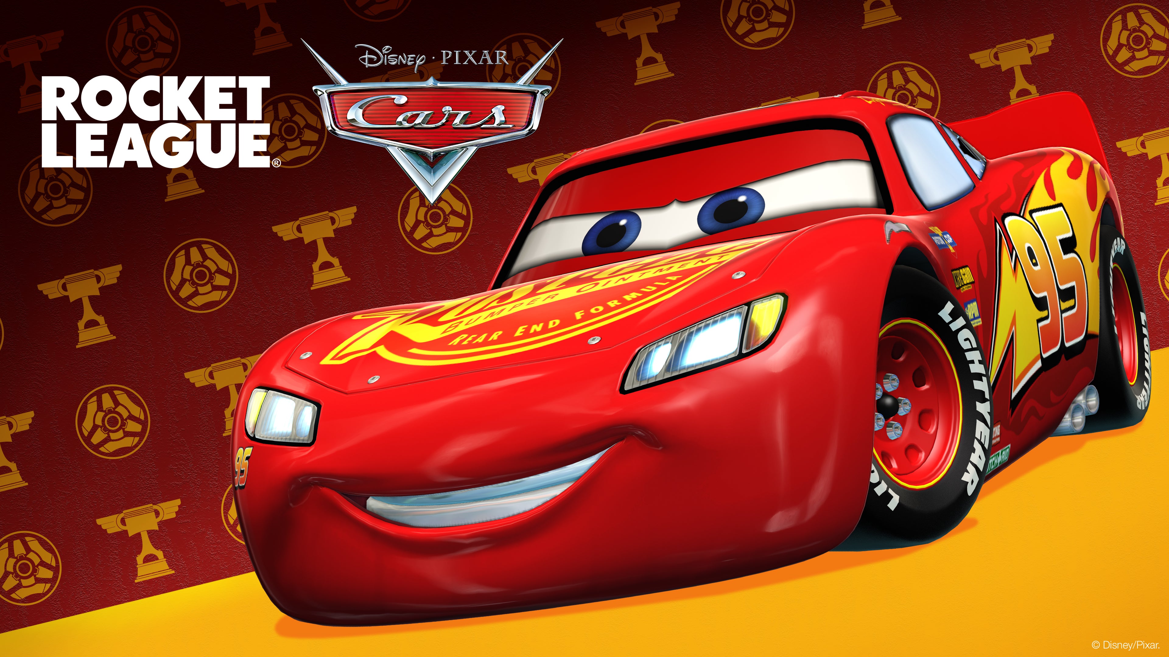 The Lightning McQueen Car Body Hits the Soccar Pitch in Rocket