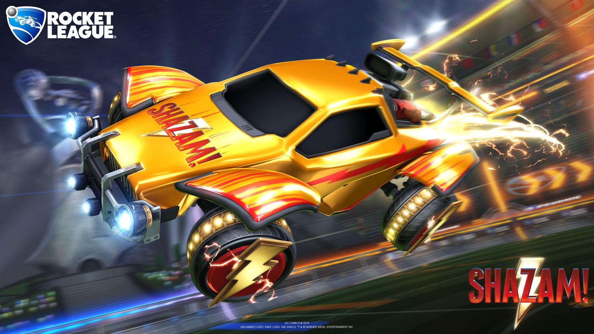 Shazam Items Soar Into Rocket League  Image
